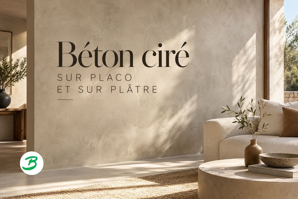 béton ciré sur placo et sur plâtre